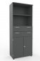 Preview: Modulschrank TEN 80 cm breit 5 Ordnerhöhen Onyx